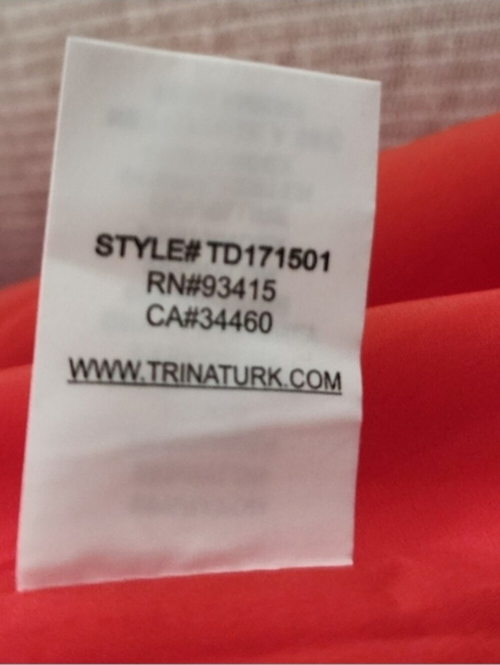 TRINA TURK Dress Sienna Tropical Ruffle Sleeveless Orange Size 4 - Picture 15 of 16